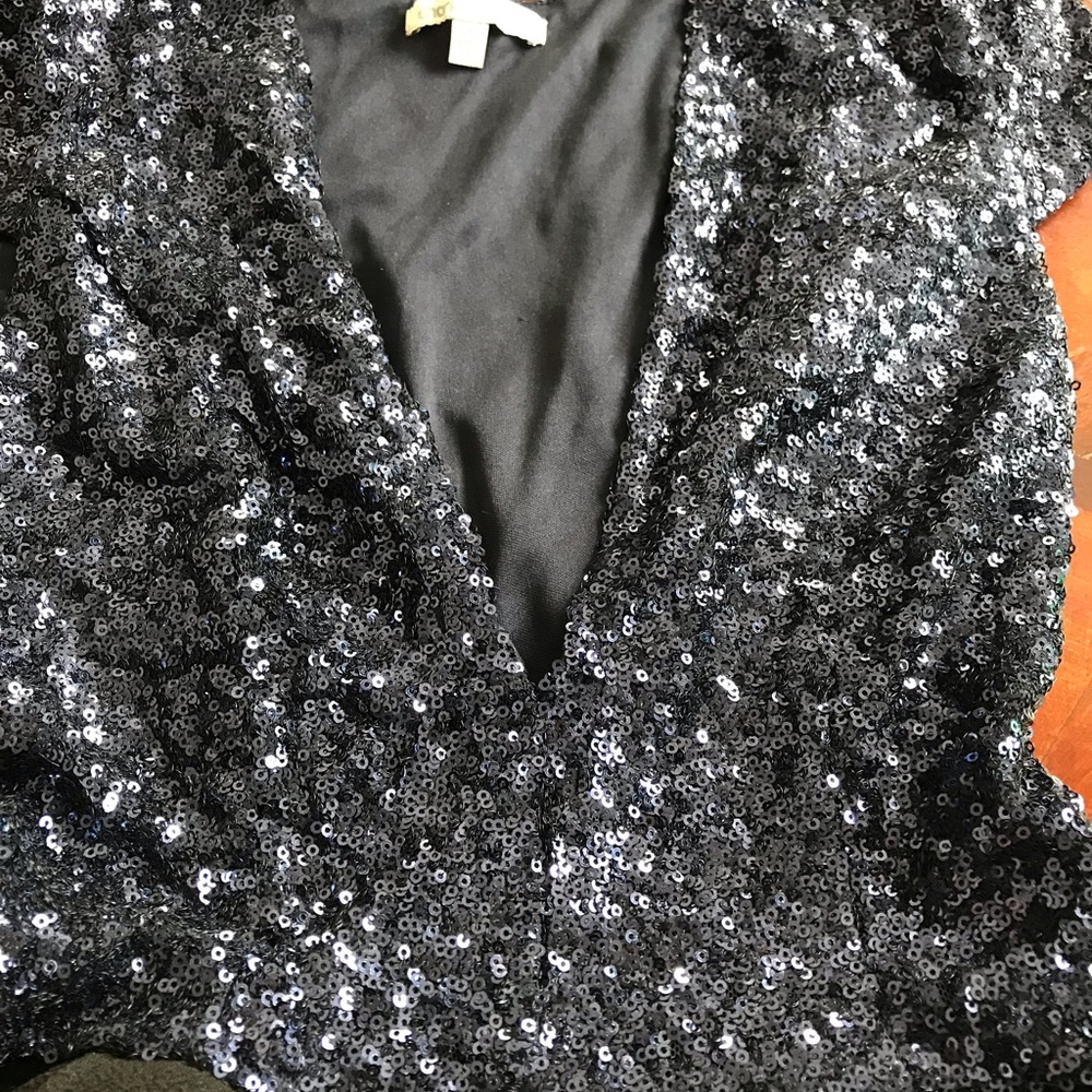 Navy sequin jumper - Picture 2 of 5